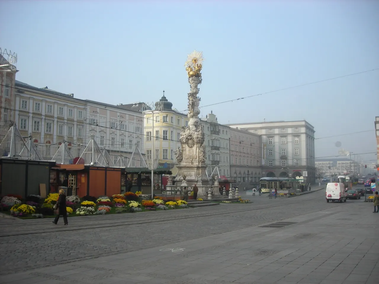 Hauptplatz & Trinity Column — Linz