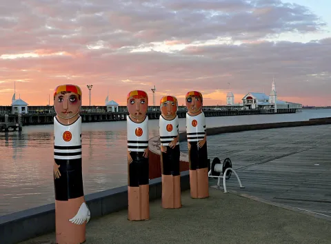 Geelong Waterfront and the Bollards — Geelong