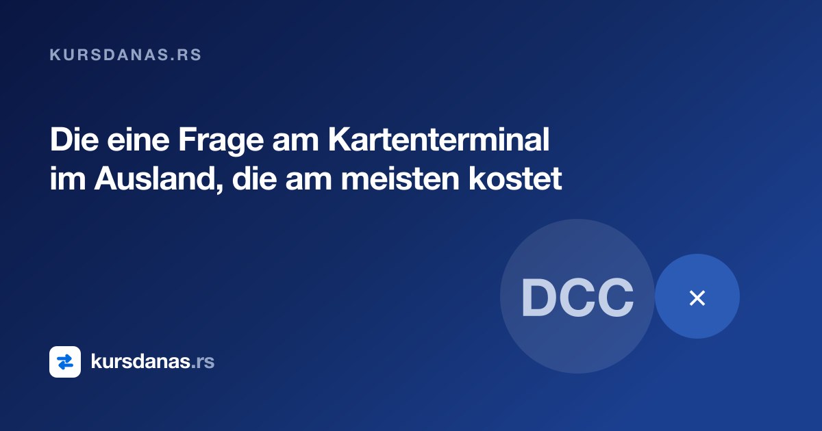 Die eine Frage am Kartenterminal im Ausland, die am meisten kostet
