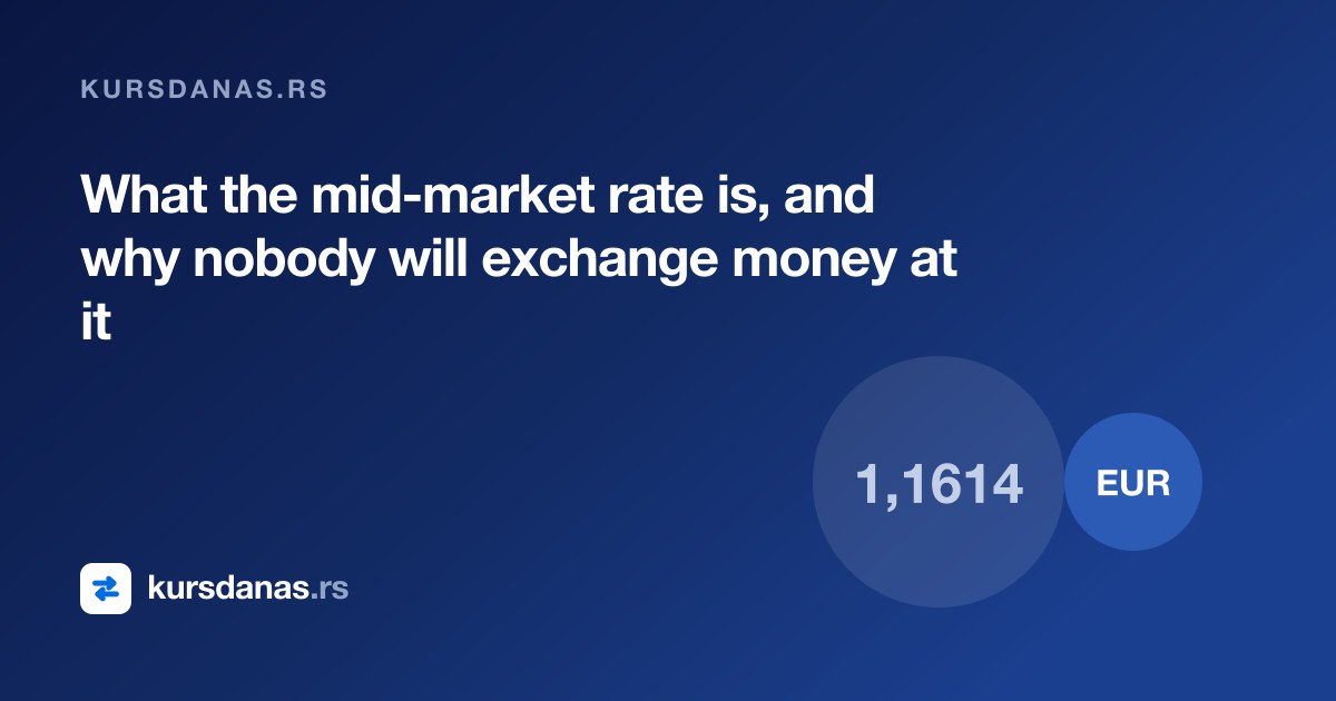 What the mid-market rate is, and why nobody will exchange money at it