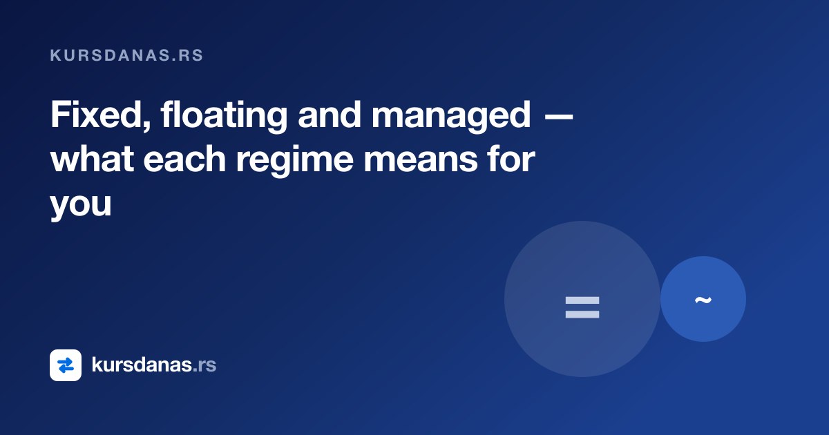 Fixed, floating and managed — what each regime means for you