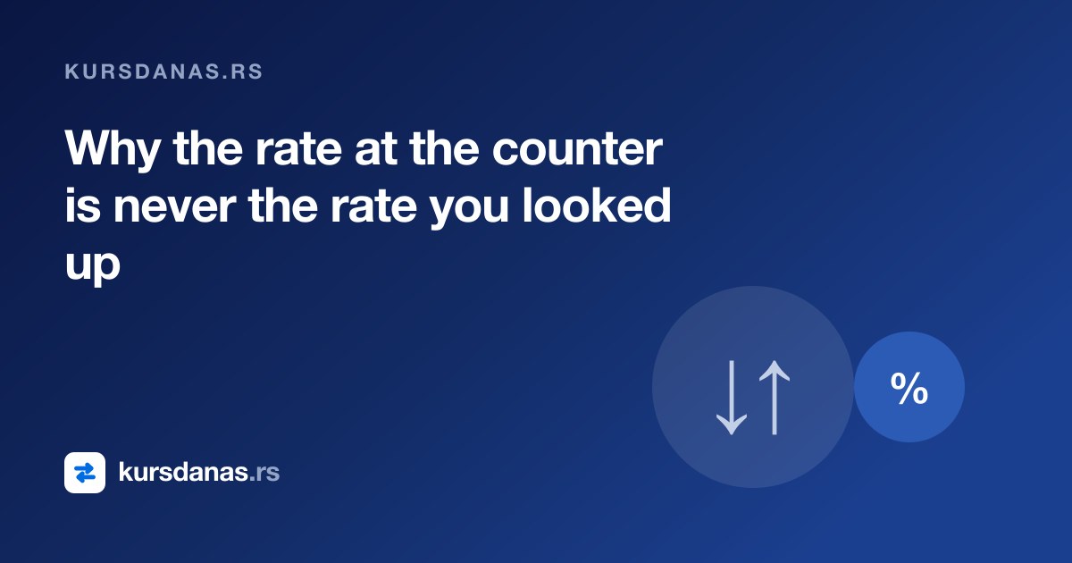 Why the rate at the counter is never the rate you looked up