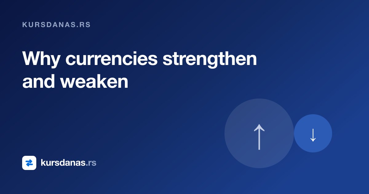 Why currencies strengthen and weaken