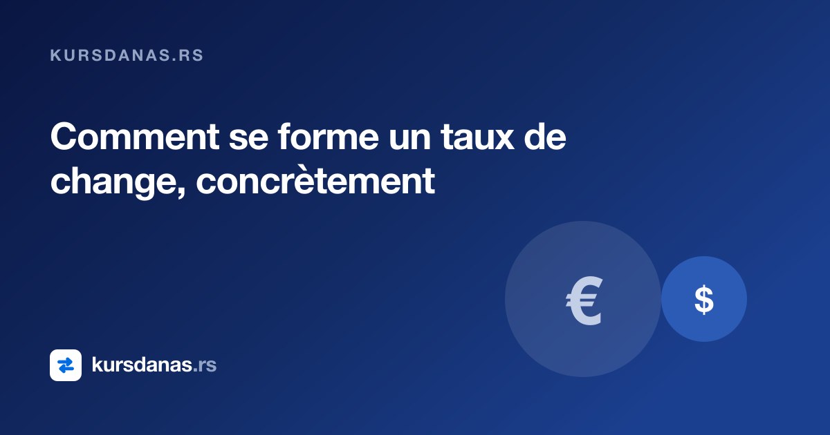 Comment se forme un taux de change, concrètement