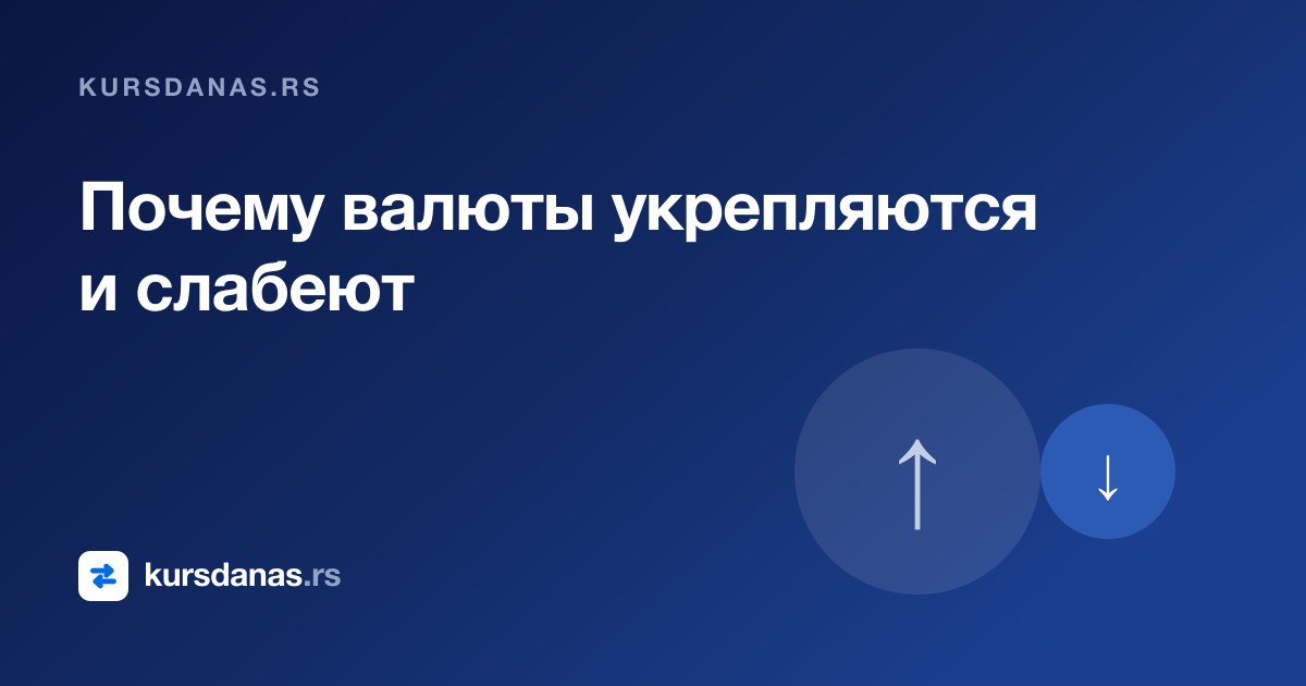 Почему валюты укрепляются и слабеют